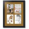 ArtToFrames Collage Photo Picture Frame with 4 - 5x7 inch Openings, Framed in Black with Over 62 Mat Color Options and Regular Glass (CSM-3926-3)